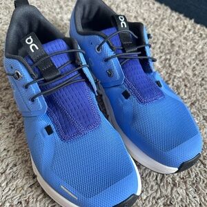 On Running Kids Sneakers - Royal Blue and Black